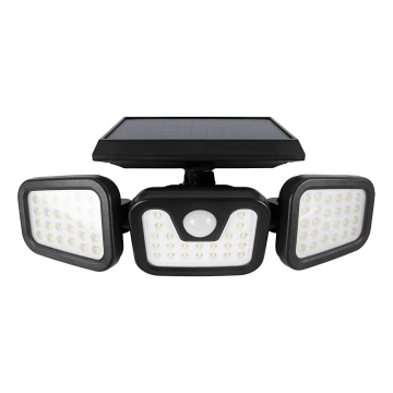 LED Solárny reflektor so senzorom LED/1,5W/3,7V 6000K IP44