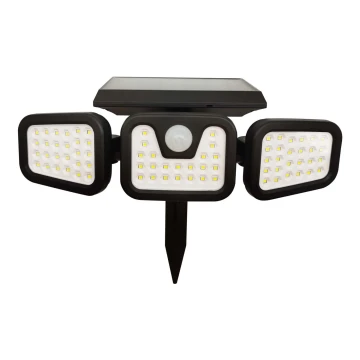 LED Solárny reflektor so senzorom TRIO LED/0,6W/3,7V IP44