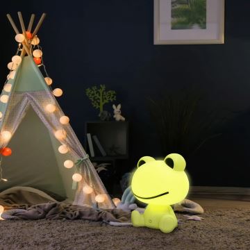 LED Stmievateľná detská dotyková lampa FROG LED/2,5W/3,7V 1200 mAh