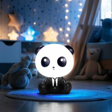 LED Stmievateľná detská dotyková lampa PANDA LED/2,5W/3,7V 1200 mAh