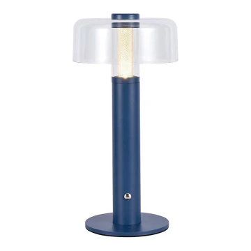 LED Stmievateľná dobíjacia dotyková stolná lampa LED/1W/5V 3000K 1800 mAh modrá