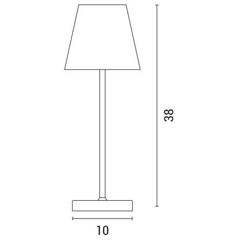 LED Stmievateľná dotyková stolná lampa LED/3,5W/5V 5200 mAh IP54 čierna