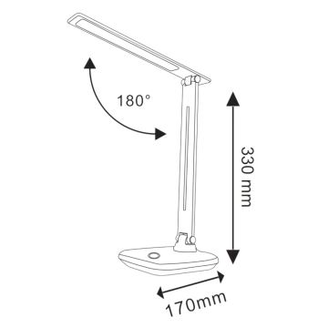 LED Stmievateľná dotyková stolná lampa VINTO LED/8W/230V biela