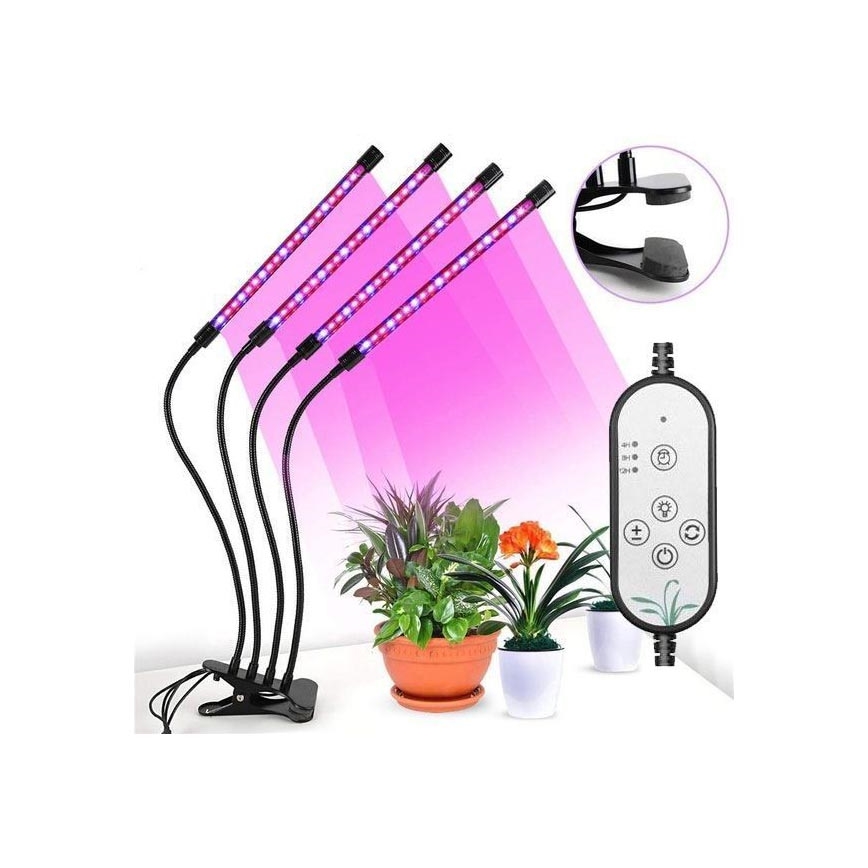 LED Stmievateľná stolná lampa s klipom na pestovanie rastlín LED/15W/5V