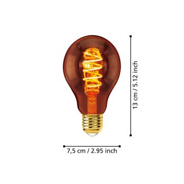 LED Stmievateľná žiarovka A75 E27/4W/230V 2000K - Eglo 110089