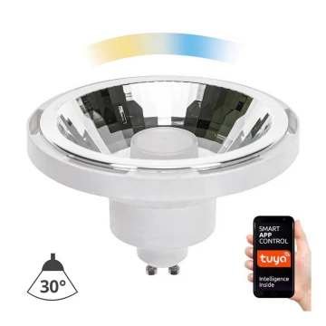 LED Stmievateľná žiarovka AR111 GU10/10W/230V 3000-6500K Wi-Fi Tuya 30° biela