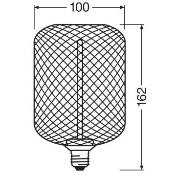 LED Stmievateľná žiarovka DECOR FILAMENT E27/3,5W/230V 1800K zlatá - Osram