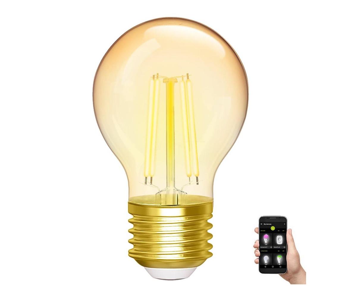  B.V. LED Stmievateľná žiarovka FILAMENT G45 E27/4,5W/230V 2700-6500K Wi-Fi -  