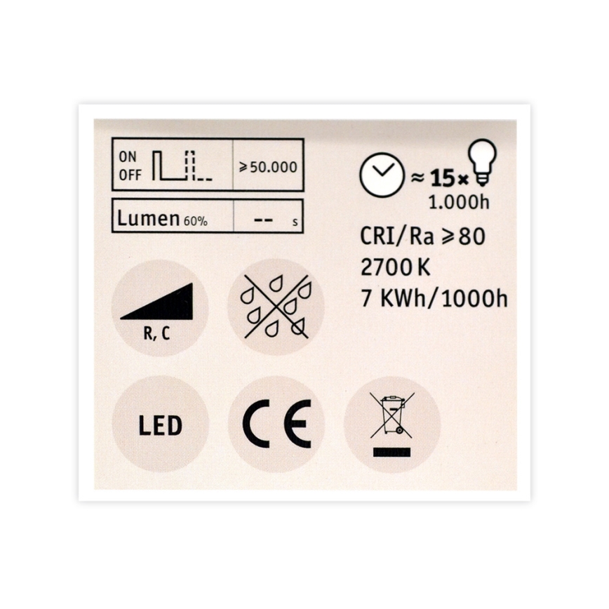 LED Stmievateľná žiarovka GU10/7W/230V 2700K - Paulmann 28751