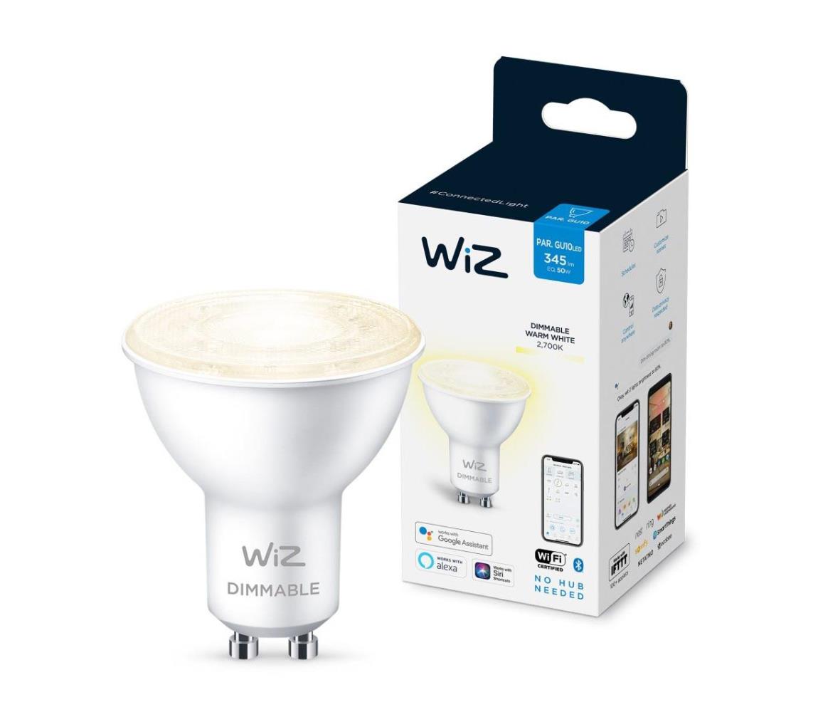 Obrázok Wiz Dimmable 8718699786250 inteligentná LED žiarovka GU10 | 1x4,9W | 345lm | 2700K