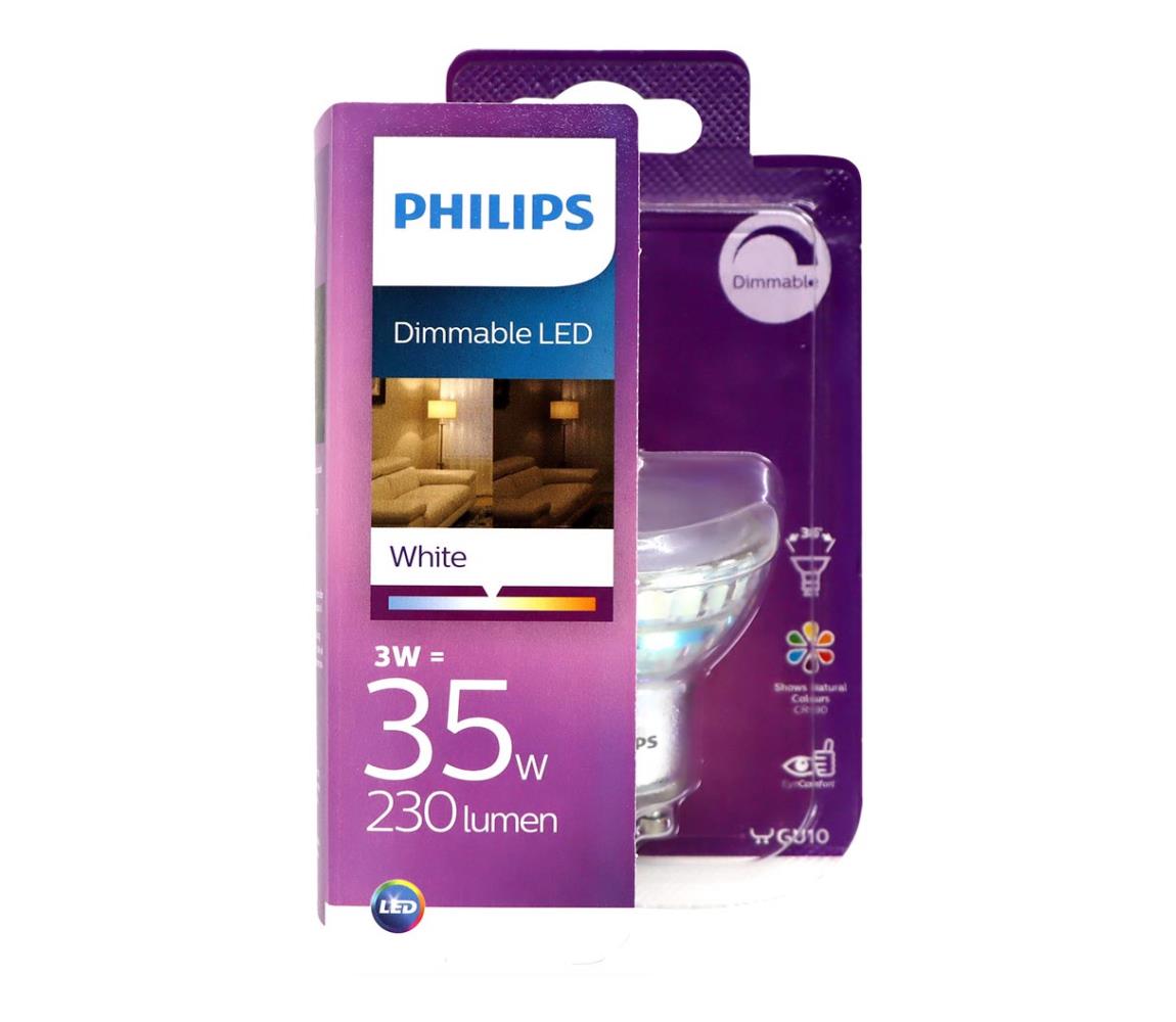 Obrázok Philips 8718696721636 LED žiarovka 1x4W | GU10 | 3000K