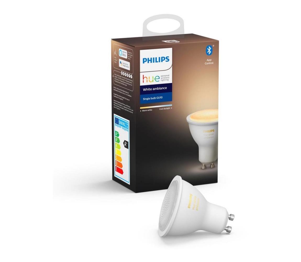 Philips LED Stmievateľná žiarovka Philips Hue WHITE AMBIANCE 1xGU10/4,3W/230V 2200-6500K 