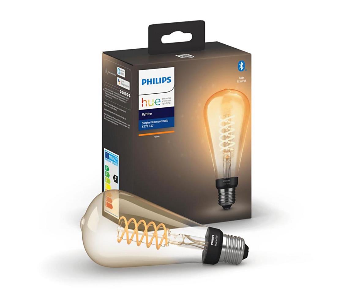 Philips LED Stmievateľná žiarovka Philips Hue WHITE FILAMENT ST72 E27/7W/230V 2100K 