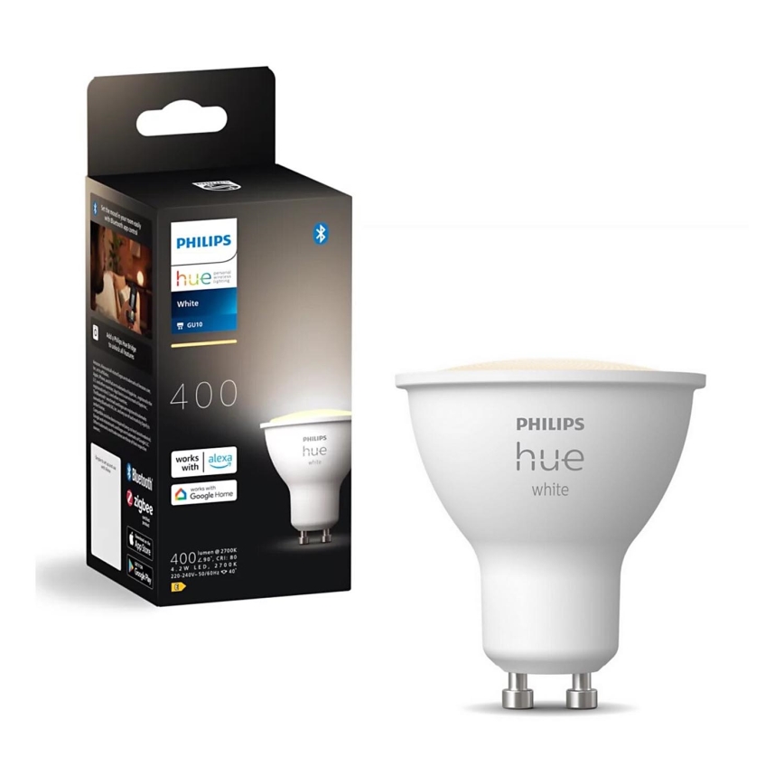 LED Stmievateľná žiarovka Philips Hue WHITE GU10/4,2W/230V 2700K