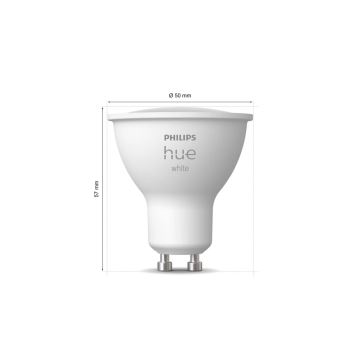 LED Stmievateľná žiarovka Philips Hue WHITE GU10/4,2W/230V 2700K