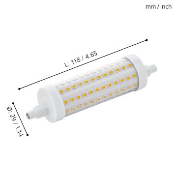 LED Stmievateľná žiarovka R7S/12W/230V 2700K - Eglo 11833