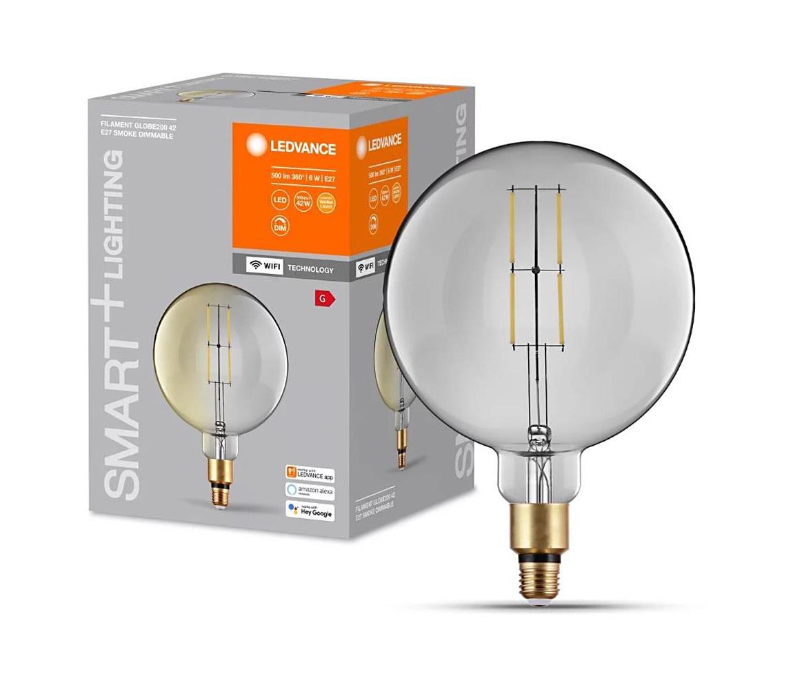 Ledvance LED Stmievateľná žiarovka SMART+ GLOBE G200 E27/6W/230V 2500K Wi-Fi - Ledvance 