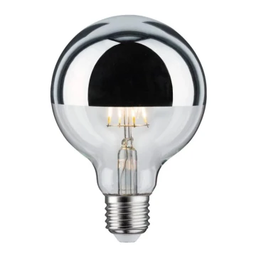 LED Stmievateľná žiarovka so zrkadlovým vrchlíkom GLOBE E27/6,5W/230V - Paulmann 28673