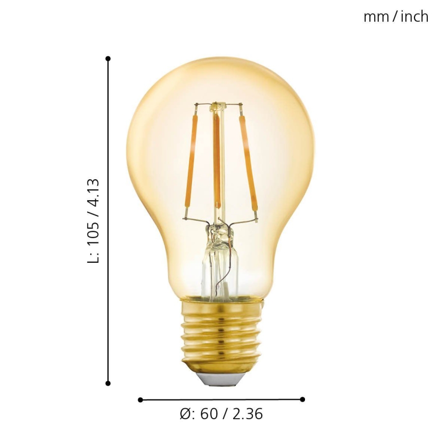 LED Stmievateľná žiarovka E27/5,5W/230V 2200K - Eglo