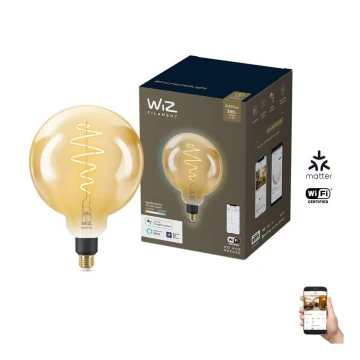 LED Stmievateľná žiarovka VINTAGE FILAMENT G200 E27/6W/230V 2000-5000K CRI 90 Wi-Fi - WiZ