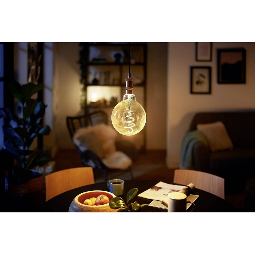 LED Stmievateľná žiarovka VINTAGE Philips G200 E27/6,5W/230V 2000K