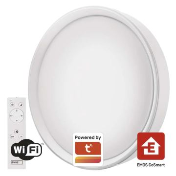 LED Stmievateľné stropné svietidlo GoSmart LED/30W/230V pr. 40 cm 2700-6500K Wi-Fi Tuya + diaľkové ovládanie