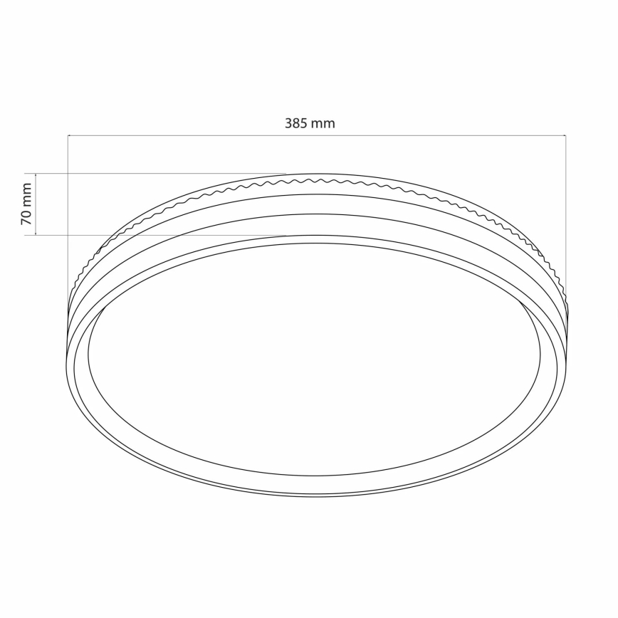 LED Stmievateľné kúpeľňové stropné svietidlo JADWIGA LED/42W/230V 3000-6000K IP44 + diaľkové ovládanie