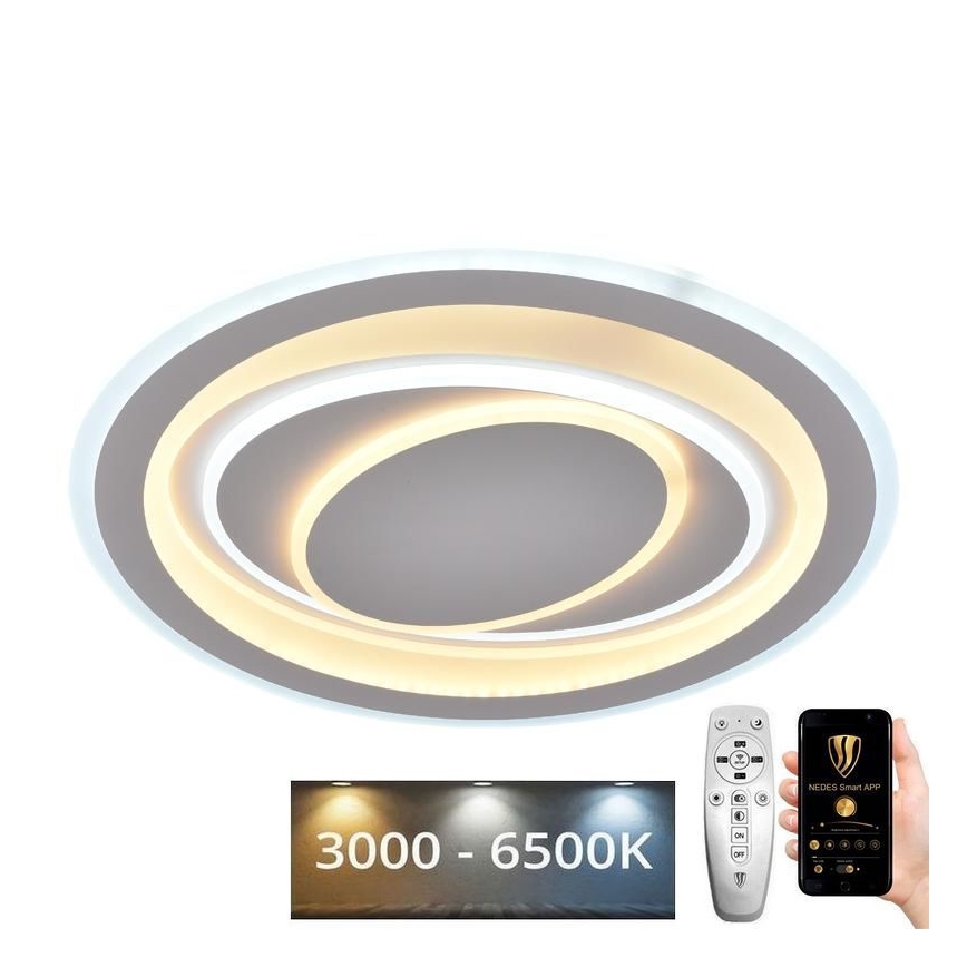 LED Stmievateľné stropné svietidlo LED/100W/230V 3000-6500K + diaľkové ovládanie