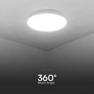 LED Stmievateľné stropné svietidlo LED/40W/230V 3000-6500K 39 cm biela + diaľkové ovládanie