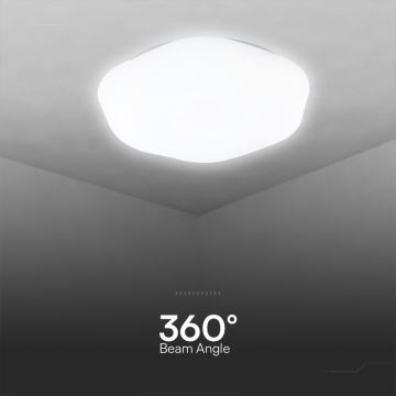 LED Stmievateľné stropné svietidlo LED/40W/230V 3000-6500K 40 cm biela + diaľkové ovládanie