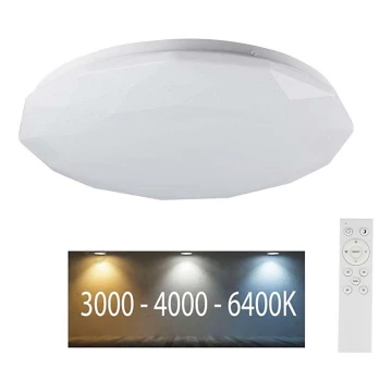 LED Stmievateľné stropné svietidlo LED/40W/230V 3000K/4000K/6500K + diaľkové ovládanie