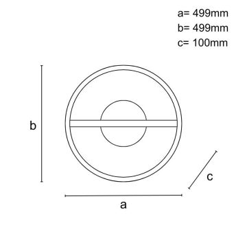 LED Stmievateľné stropné svietidlo LED/60W/230V 3000-6500K + diaľkové ovládanie