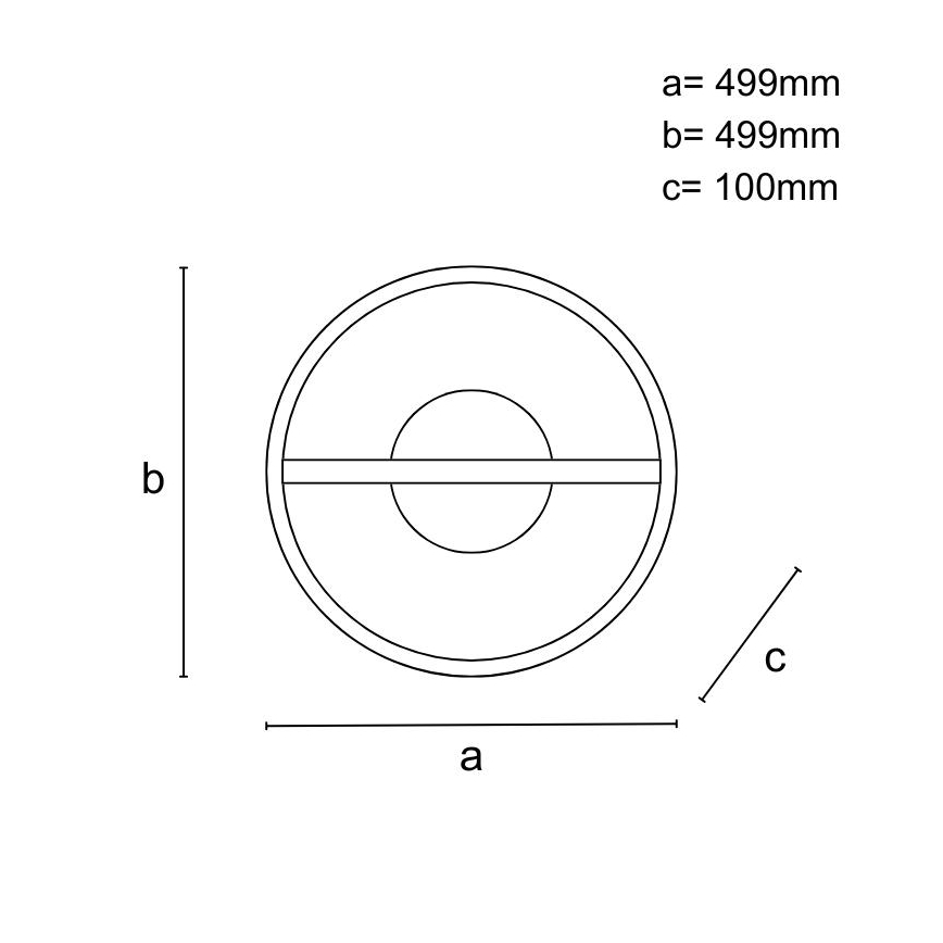 LED Stmievateľné stropné svietidlo LED/60W/230V 3000-6500K + diaľkové ovládanie