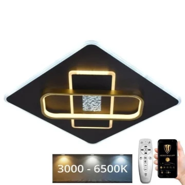 LED Stmievateľné stropné svietidlo LED/90W/230V 3000-6500K čierna + diaľkové ovládanie
