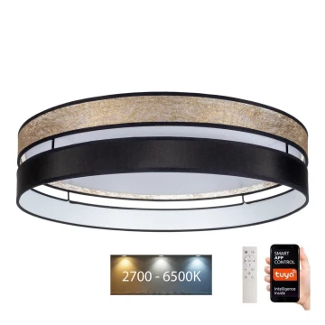 LED Stmievateľné stropné svietidlo LIMA LED/36W/230V 2700-6500K Wi-Fi Tuya + diaľkové ovládanie  zlatá/čierna