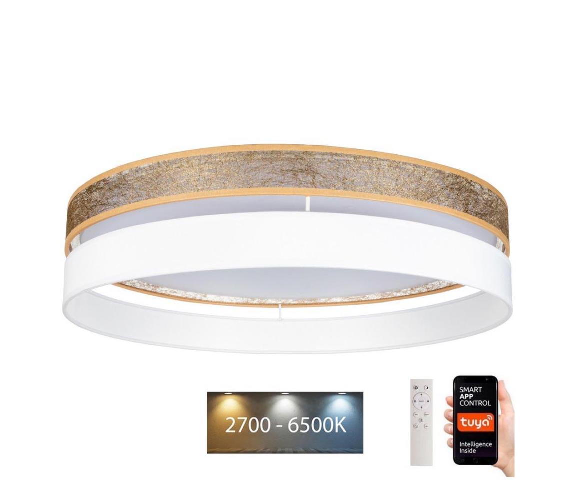  LED Stmievateľné stropné svietidlo LIMA LED/36W/230V Wi-Fi Tuya + DO biela/zlatá 