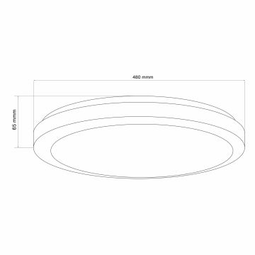 LED Stmievateľné kúpeľňové stropné svietidlo MARIAN LED/72W/230V 3000-6000K IP44 + diaľkové ovládanie