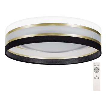 LED Stmievateľné stropné svietidlo SMART CORAL GOLD LED/24W/230V čierna/biela + diaľkové ovládanie