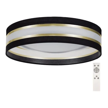 LED Stmievateľné stropné svietidlo SMART CORAL GOLD LED/24W/230V čierna/zlatá + diaľkové ovládanie