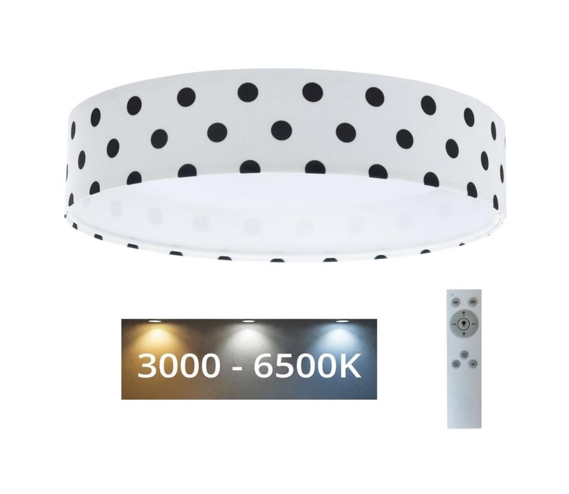  LED Stmievateľné svietidlo GALAXY KIDS LED/24W/230V bodky biela/čierna + DO 