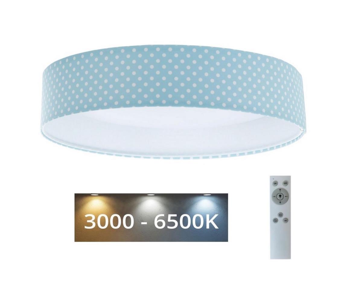  LED Stmievateľné svietidlo GALAXY KIDS LED/24W/230V bodky tyrkysová/biela + DO 