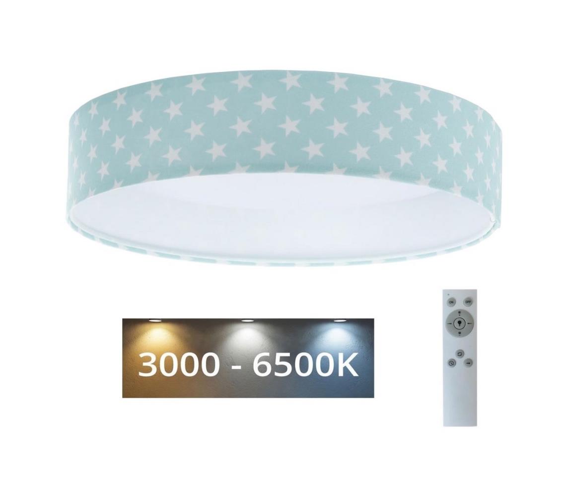  LED Stmievateľné svietidlo GALAXY KIDS LED/24W/230V hviezdičky zelená/biela + DO 