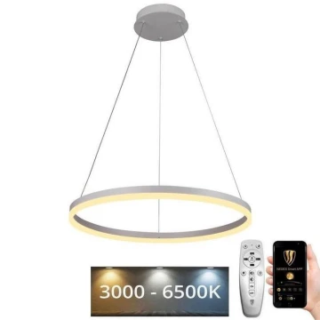 LED Stmievateľný luster na lanku LED/42W/230V 3000-6500K + diaľkové ovládanie