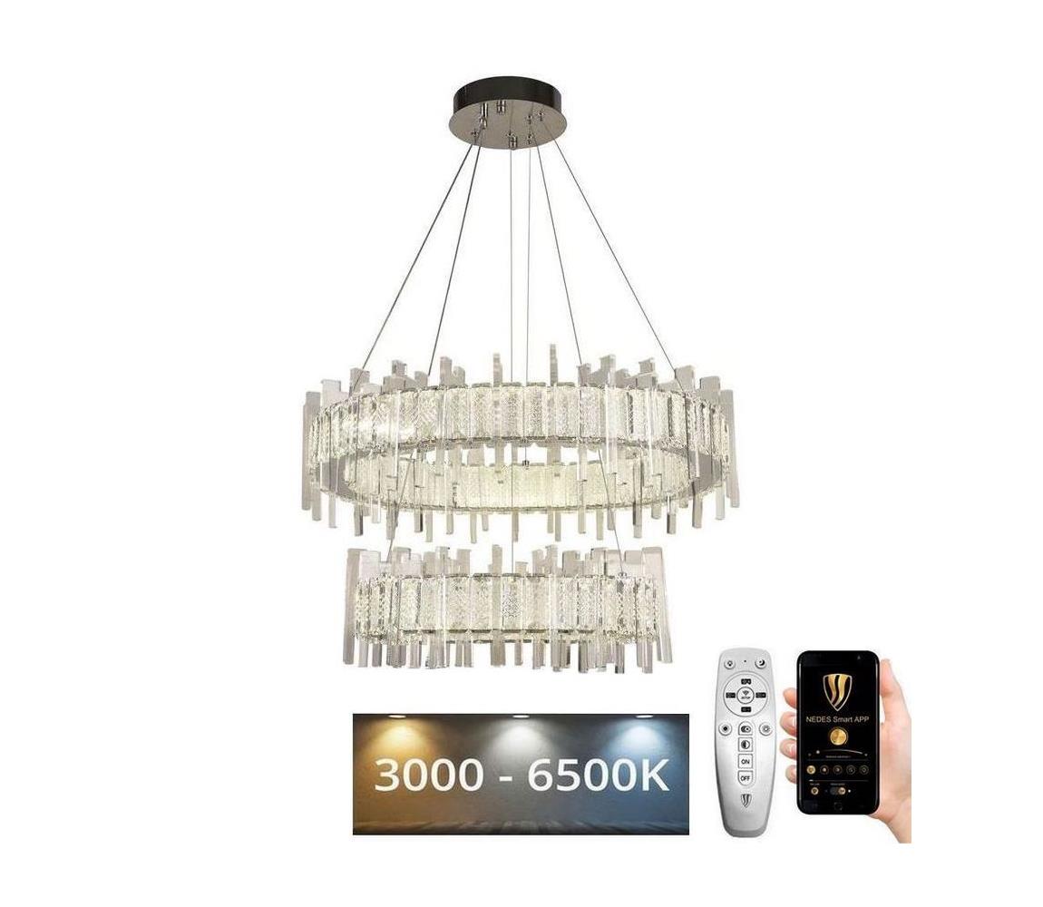  LED Stmievateľný luster na lanku LED/65W/230V 3000-6500K + diaľkové ovládanie 