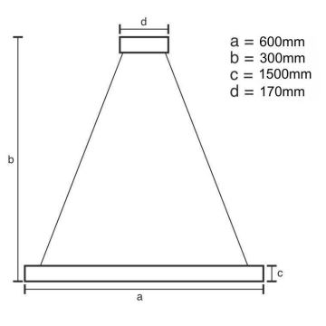 LED Stmievateľný krištáľový luster na lanku LED/80W/230V 3000-6500K zlatá + diaľkové ovládanie