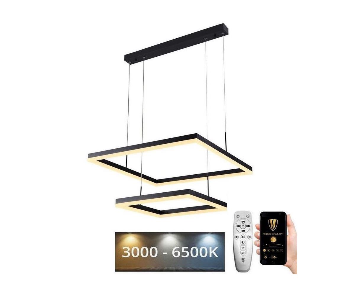  LED Stmievateľný luster na lanku LED/90W/230V 3000-6500K + diaľkové ovládanie 