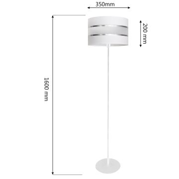 LED Stojacia lampa HELEN 1xE27/60W/230V biela