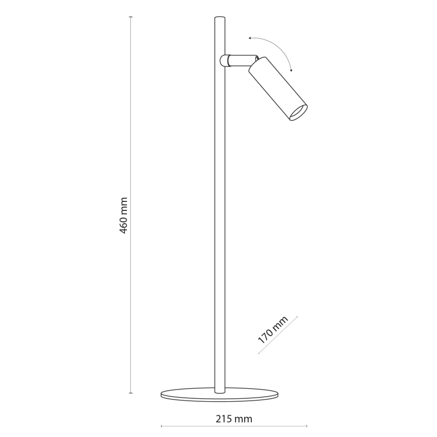 LED Stolná lampa LAGOS 1xG9/6W/230V 4000K čierna