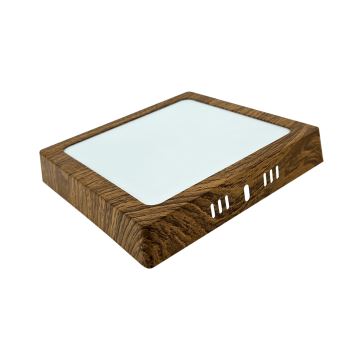 LED Stropné svietidlo BLOCK LED/12W/230V 4200K 16,3x16,3 cm hnedá