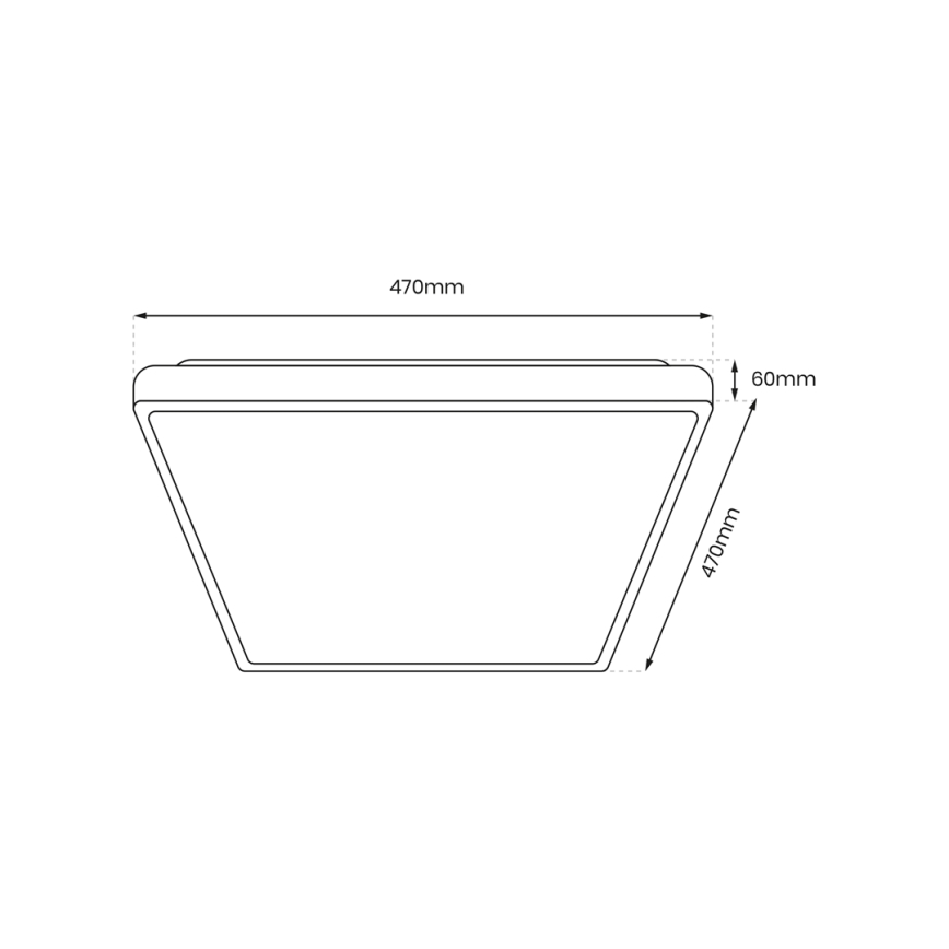 LED Stropné svietidlo FABIO LED/35W/230V biela